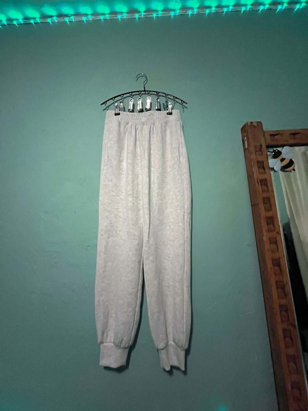 Jockey Jogger Sweatpants Size XS Gray Ribbed Cuffed